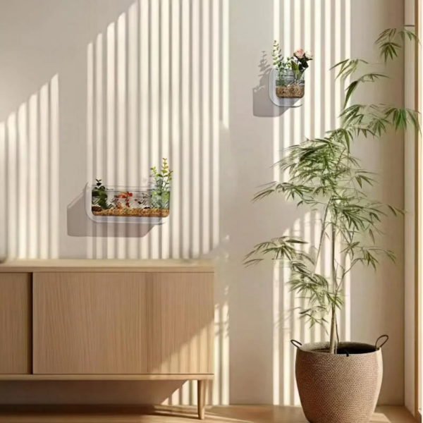 ⁦Mini Wall Mounted Fish Tank⁩ - الصورة ⁦2⁩
