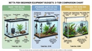 betta fish equipment budget comparison